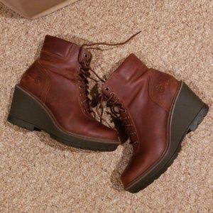 Timberland wedge boots